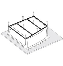 Каркас для ванны 190х160 Vagnerplast Impossible VPK190160