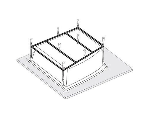 Приобрести Каркас для ванны 190х160 Vagnerplast Impossible VPK190160 в магазине сантехники Santeh-Crystal.ru