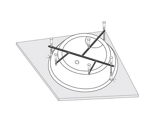 Приобрести Каркас для ванны 180х180 Vagnerplast Rondo VPK180D в магазине сантехники Santeh-Crystal.ru
