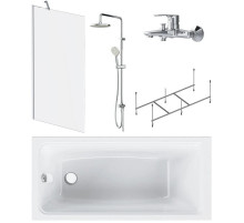 Акриловая ванна 150х70 см Am.Pm Gem W90ASET-150D8