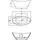 Акриловая ванна 180x87 см Vincea VBT-203