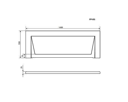 Приобрести Панель фронтальная 150 Timo FP15S в магазине сантехники Santeh-Crystal.ru