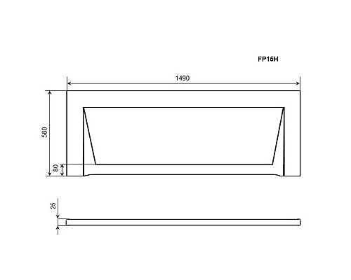 Купить Панель фронтальная 150 Timo FP15H в магазине сантехники Santeh-Crystal.ru