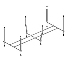 Каркас для ванны 180х80 Timo KT18