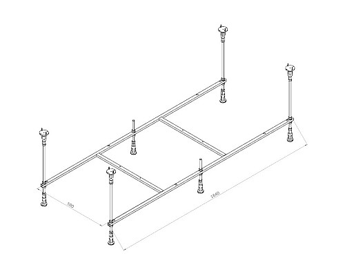 Заказать Каркас для ванны 170х70 Am.Pm X-Joy W94A-170-070W-R в магазине сантехники Santeh-Crystal.ru