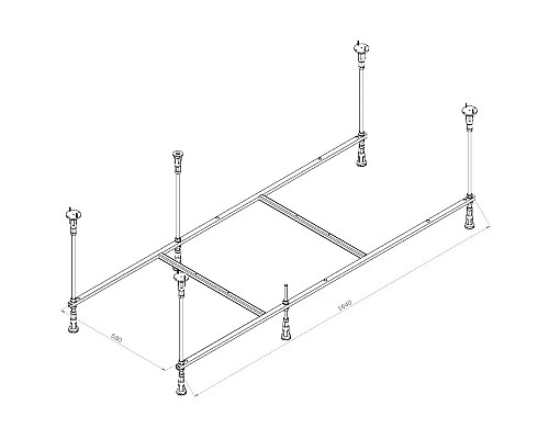 Приобрести Каркас для ванны 170х70 Am.Pm Func W84A-170-070W-R в магазине сантехники Santeh-Crystal.ru