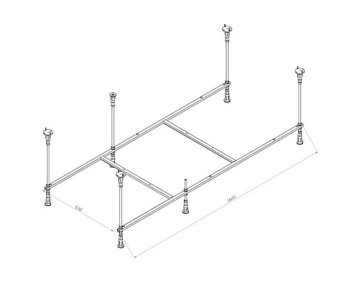 Заказать Каркас для ванны 170х75 Am.Pm Func W84A-170-075W-R в магазине сантехники Santeh-Crystal.ru