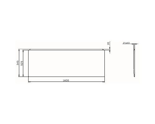 Купить Панель фронтальная 160 см Am.Pm X-Joy W94A-160-070W-P1 в магазине сантехники Santeh-Crystal.ru