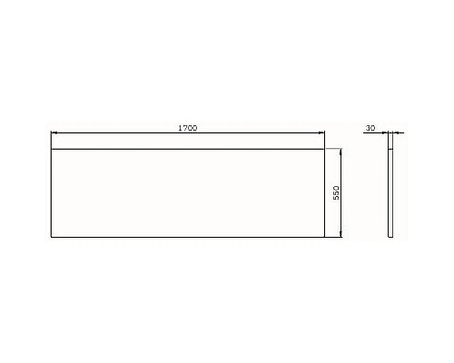 Заказать Панель фронтальная 170 см Am.Pm X-Joy W94A-170-075W-P в магазине сантехники Santeh-Crystal.ru