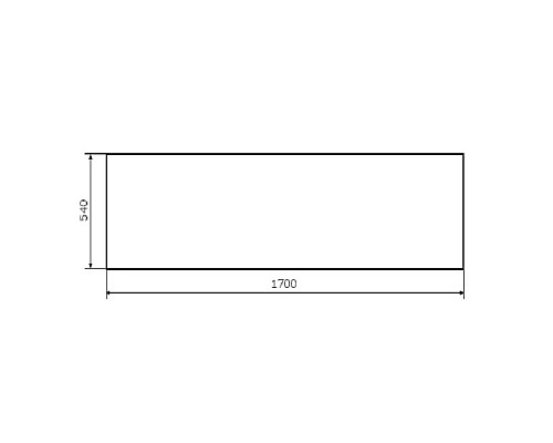 Купить Панель фронтальная 170 см Damixa Willow WILL-170-070W-P в магазине сантехники Santeh-Crystal.ru