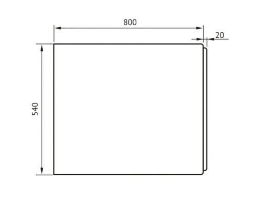Приобрести Торцевая панель 80 см Berges 051007 в магазине сантехники Santeh-Crystal.ru