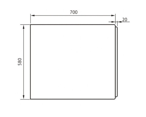 Купить Торцевая панель 70 см Berges 051005 в магазине сантехники Santeh-Crystal.ru