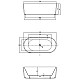 Акриловая ванна 170x80 см Vincea VBT-426-1700MW