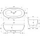 Ванна из полиэфирной смолы 170x75 см Vincea VBT-6T01B