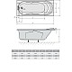 Приобрести Акриловая ванна 160x74 см Alpen Adriana 43111 в магазине сантехники Santeh-Crystal.ru