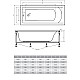 Купить Акриловая ванна 160х75 см Alpen Alaska AVB0003 в магазине сантехники Santeh-Crystal.ru