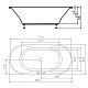 Купить Акриловая ванна 180х85 см Alpen Io 16611 в магазине сантехники Santeh-Crystal.ru