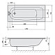 Приобрести Акриловая ванна 170х75 см Alpen Laura 25611 в магазине сантехники Santeh-Crystal.ru