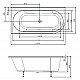 Купить Акриловая ванна 165х80 см L Alpen Astra 33611 в магазине сантехники Santeh-Crystal.ru