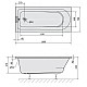 Купить Акриловая ванна 160х70 см Alpen Lisa 86111 в магазине сантехники Santeh-Crystal.ru