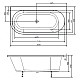 Купить Акриловая ванна 165х80 см R Alpen Astra 34611 в магазине сантехники Santeh-Crystal.ru