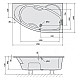 Купить Акриловая ванна 170х100 см R Alpen Mamba 77111 в магазине сантехники Santeh-Crystal.ru
