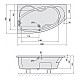 Заказать Акриловая ванна 160х95 см L Alpen Mamba 27111 в магазине сантехники Santeh-Crystal.ru