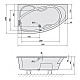 Заказать Акриловая ванна 170х100 см L Alpen Mamba 76111 в магазине сантехники Santeh-Crystal.ru