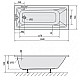 Заказать Акриловая ванна 160х70 см Alpen Noemi 71707 в магазине сантехники Santeh-Crystal.ru