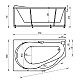 Приобрести Акриловая ванна 170х100 см левая Aquatek Таурус TAR170-0000002 в магазине сантехники Santeh-Crystal.ru