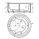 Купить Акриловая гидромассажная ванна 180х180 см пневматическое управление стандартные форсунки+спинной массаж 6 форсунок Aquatek Аура в магазине сантехники Santeh-Crystal.ru