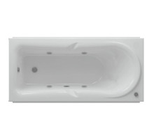 Акриловая гидромассажная ванна 170х80,5 см пневматическое управление стандартные форсунки Aquatek Леда