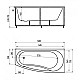 Приобрести Акриловая гидромассажная ванна 160х75 см левая пневматическое управление плоские форсунки Aquatek Пандора в магазине сантехники Santeh-Crystal.ru