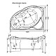 Купить Акриловая ванна 160,4x110 см левая Aquanet Jamaica 00205486 в магазине сантехники Santeh-Crystal.ru