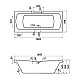 Купить Акриловая ванна 180х80 см Santek Корсика 1.WH11.1.981 в магазине сантехники Santeh-Crystal.ru
