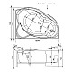 Заказать Акриловая ванна 160,4x110 см правая Aquanet Jamaica 00205503 в магазине сантехники Santeh-Crystal.ru