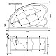 Приобрести Акриловая ванна 159,5x100 см левая Aquanet Sarezo 00205548 в магазине сантехники Santeh-Crystal.ru