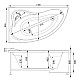 Купить Акриловая ванна 149x89,5 см левая Aquanet Atlanta 00205402 в магазине сантехники Santeh-Crystal.ru