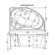 Приобрести Акриловая ванна 169,x109,4 см правая Aquanet Capri 00205387 в магазине сантехники Santeh-Crystal.ru