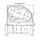 Приобрести Акриловая ванна 158,8,x98,9 см правая Aquanet Capri 00205386 в магазине сантехники Santeh-Crystal.ru