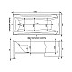 Заказать Акриловая ванна 169,3х74,4 см Aquanet Cariba 00205350 в магазине сантехники Santeh-Crystal.ru