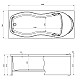 Купить Акриловая ванна 170x70 см Aquanet Tessa 00242925 в магазине сантехники Santeh-Crystal.ru