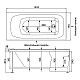 Приобрести Акриловая ванна 149,5x75 см Aquanet Rosa 00205543 в магазине сантехники Santeh-Crystal.ru