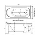 Заказать Акриловая ванна 159,3x68,8 см Aquanet Nord 00205533 в магазине сантехники Santeh-Crystal.ru