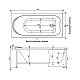 Купить Акриловая ванна 139,3x68,5 см Aquanet Nord 00205305 в магазине сантехники Santeh-Crystal.ru