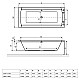 Заказать Акриловая ванна 169,5x75 см Excellent Crown WAEX.CRO17WH в магазине сантехники Santeh-Crystal.ru