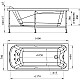 Приобрести Акриловая ванна 160х70 см Radomir Ларедо 1-01-0-0-1-028 в магазине сантехники Santeh-Crystal.ru