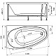 Заказать Акриловая ванна 160х90 см левая Radomir Орсини 1-01-0-1-1-032 в магазине сантехники Santeh-Crystal.ru