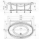 Купить Акриловая ванна 185х124 см Radomir Лагуна 1-01-0-0-1-026 в магазине сантехники Santeh-Crystal.ru