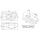 Приобрести Акриловая гидромассажная ванна 173х88 см SSWW A307LBH608F в магазине сантехники Santeh-Crystal.ru